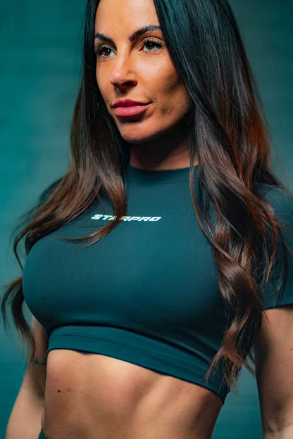 Crop Top Shirt (Women) Black