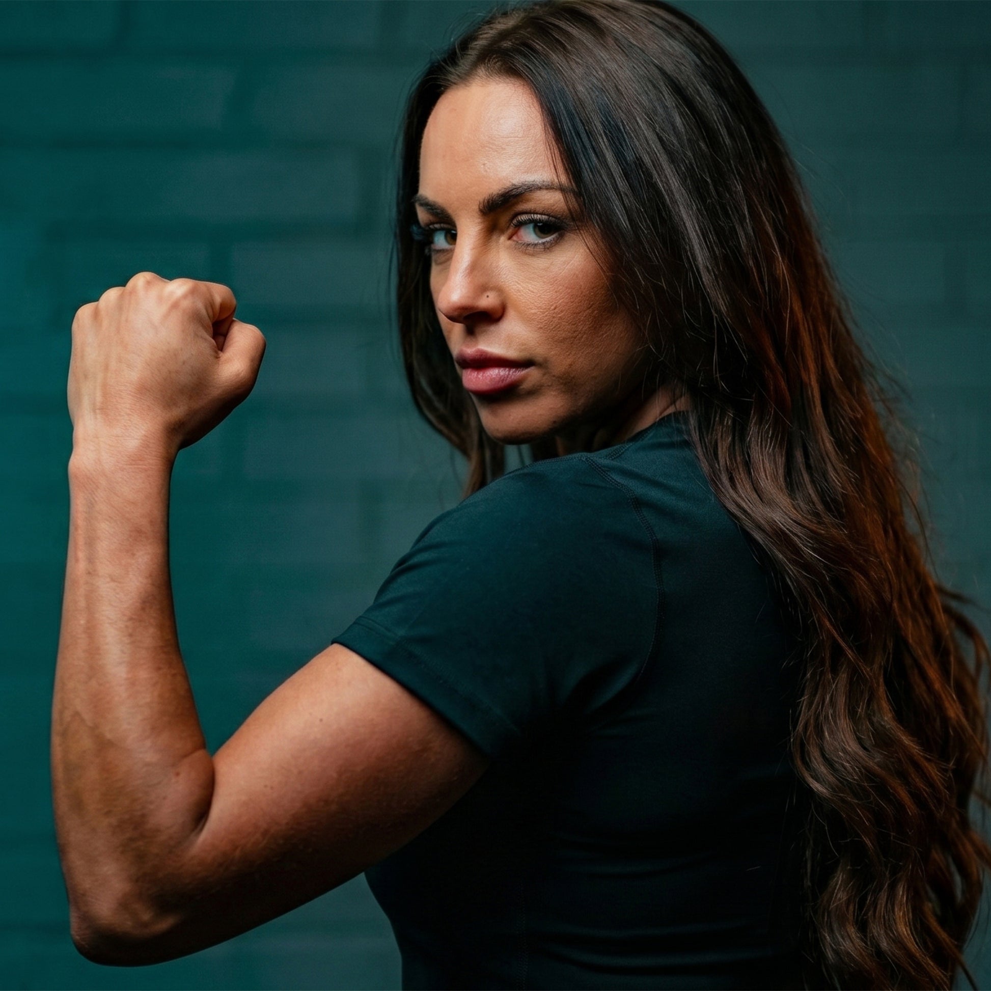 Women Training T Shirt Black