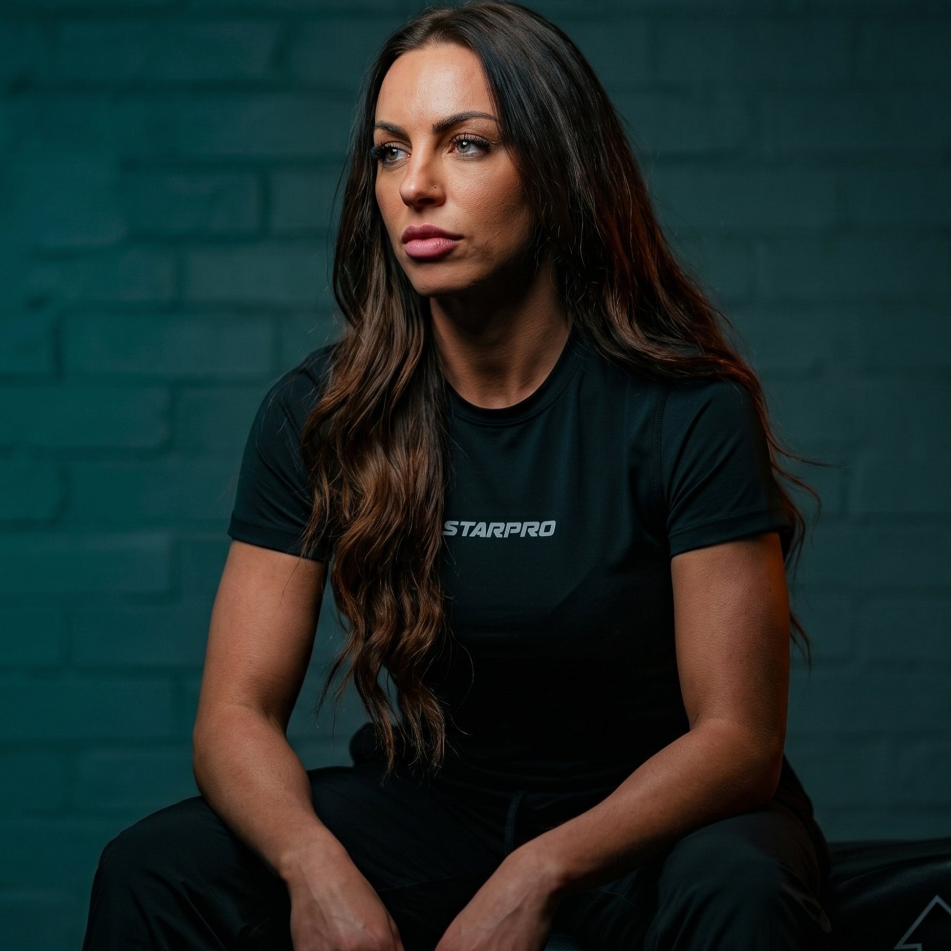 Women Training T Shirt Black