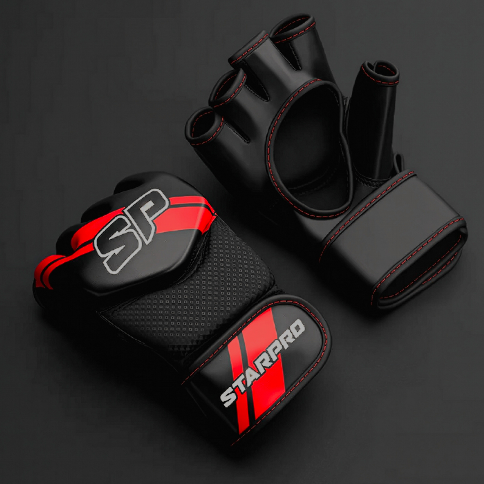 Beginner MMA Grappling Gloves Black