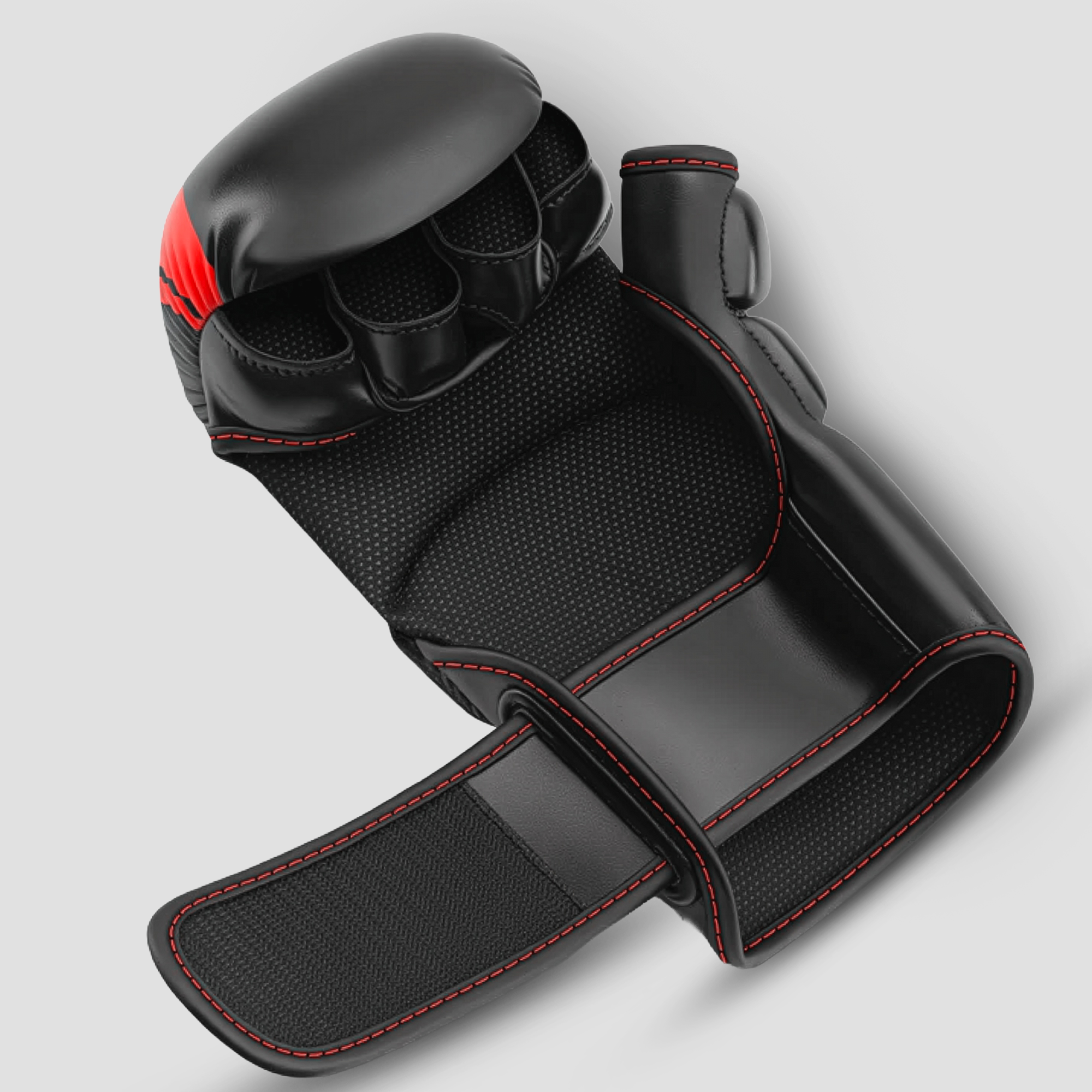 Apex Wolf Pulse Gants de boxe en cuir synthétique brillant, rembourrage en mousse haute densité RF01, ajustement ergonomique pour l'entraînement, le sparring et le travail sur sac lourd (414 g