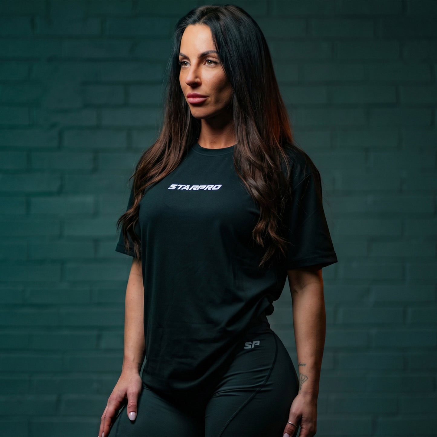 Women Training T Shirt Black