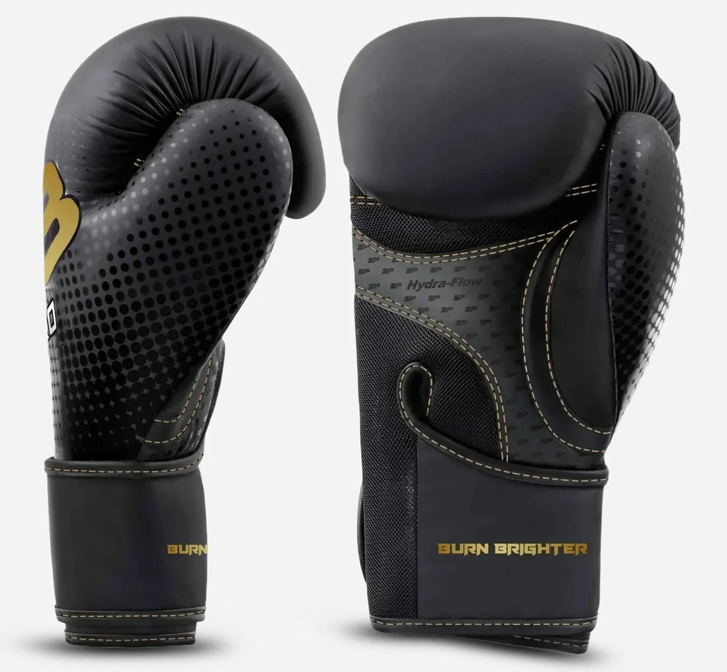 M33 sparring gloves 
Matt Black/Gold
