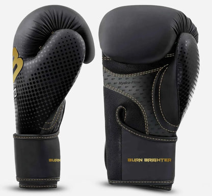M33 sparring gloves 
Matt Black/Gold
