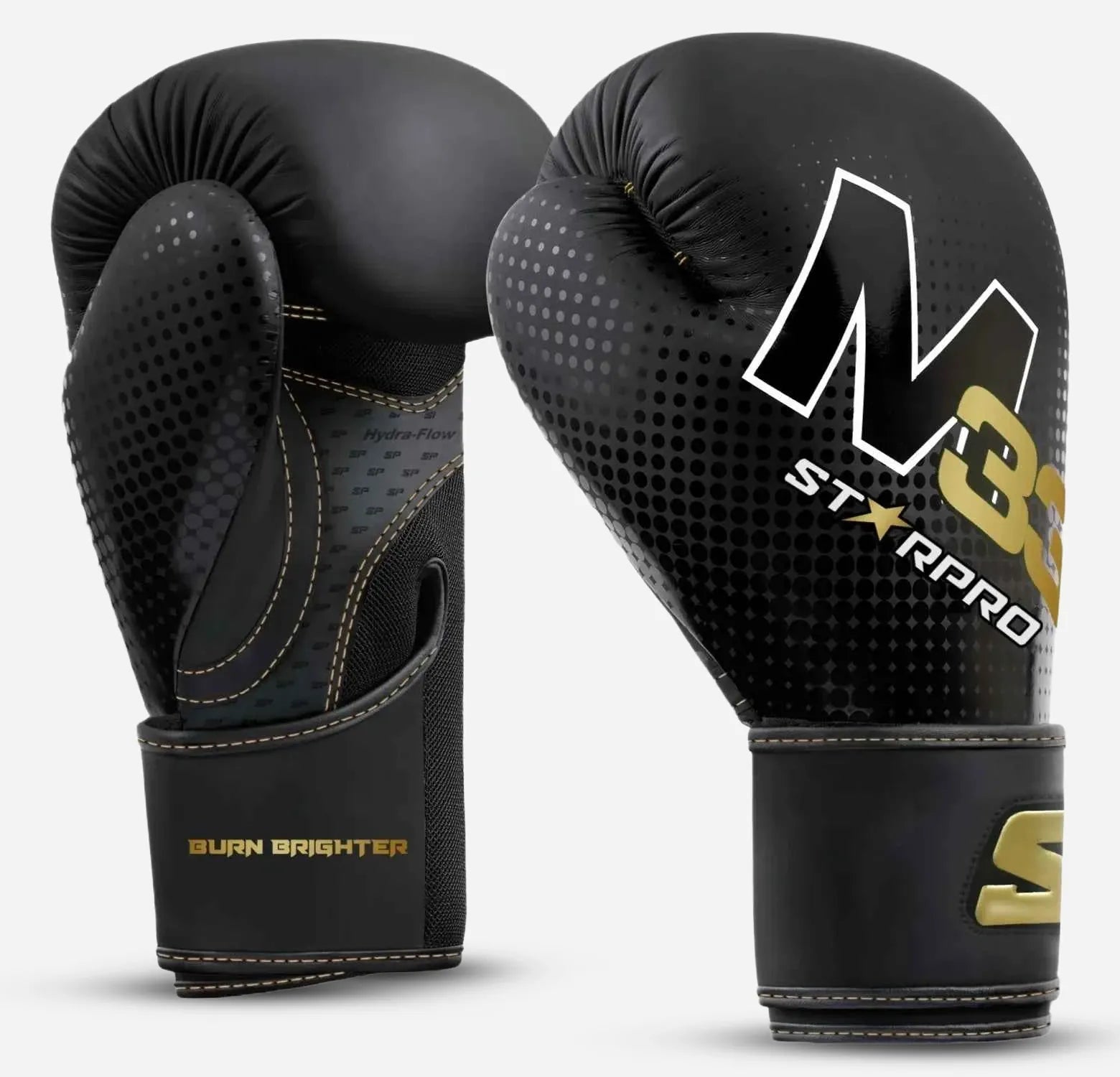 M33 sparring gloves 
Matt Black/Gold