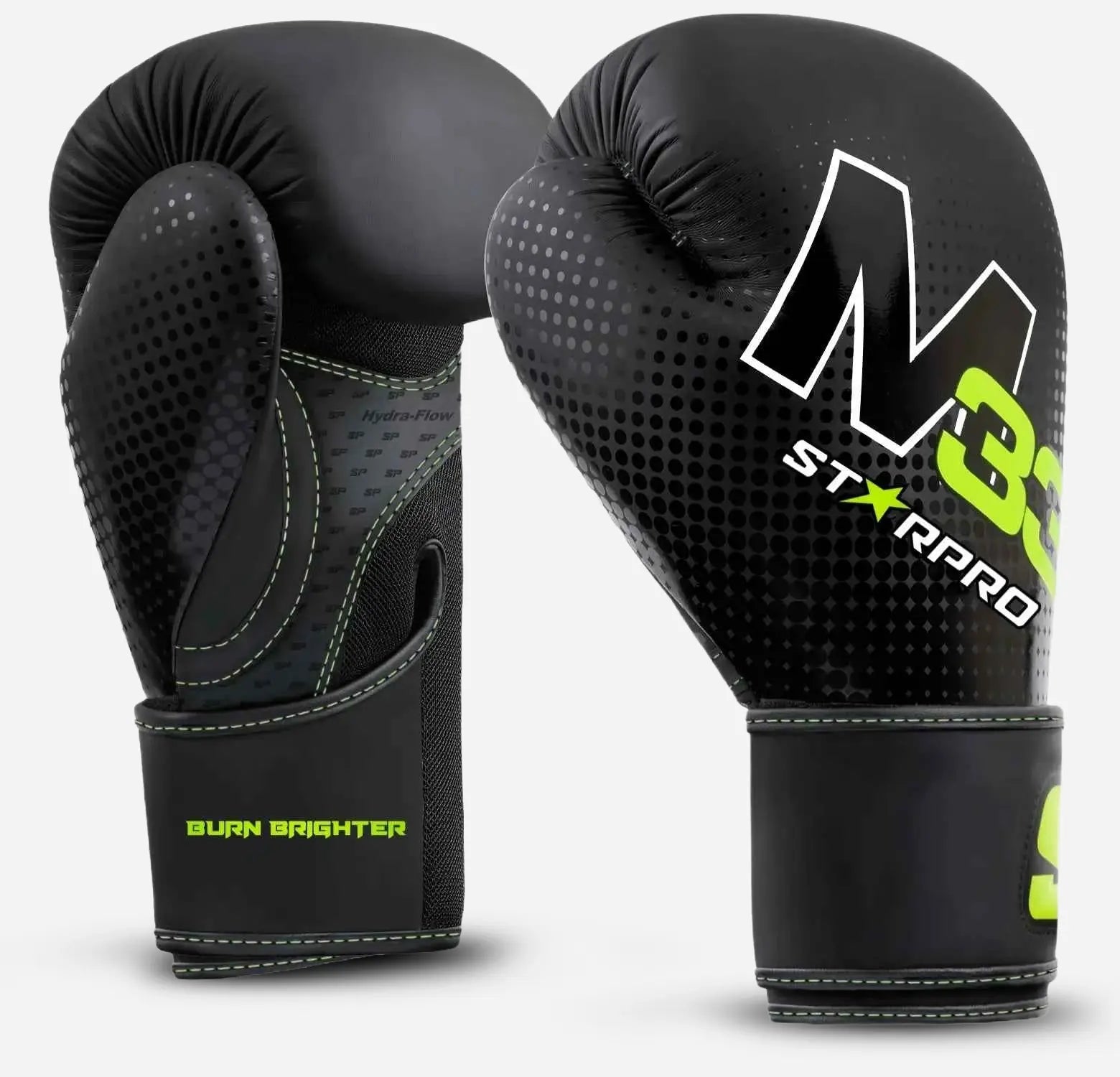 M33 sparring gloves 
Matt Black/Neon Green