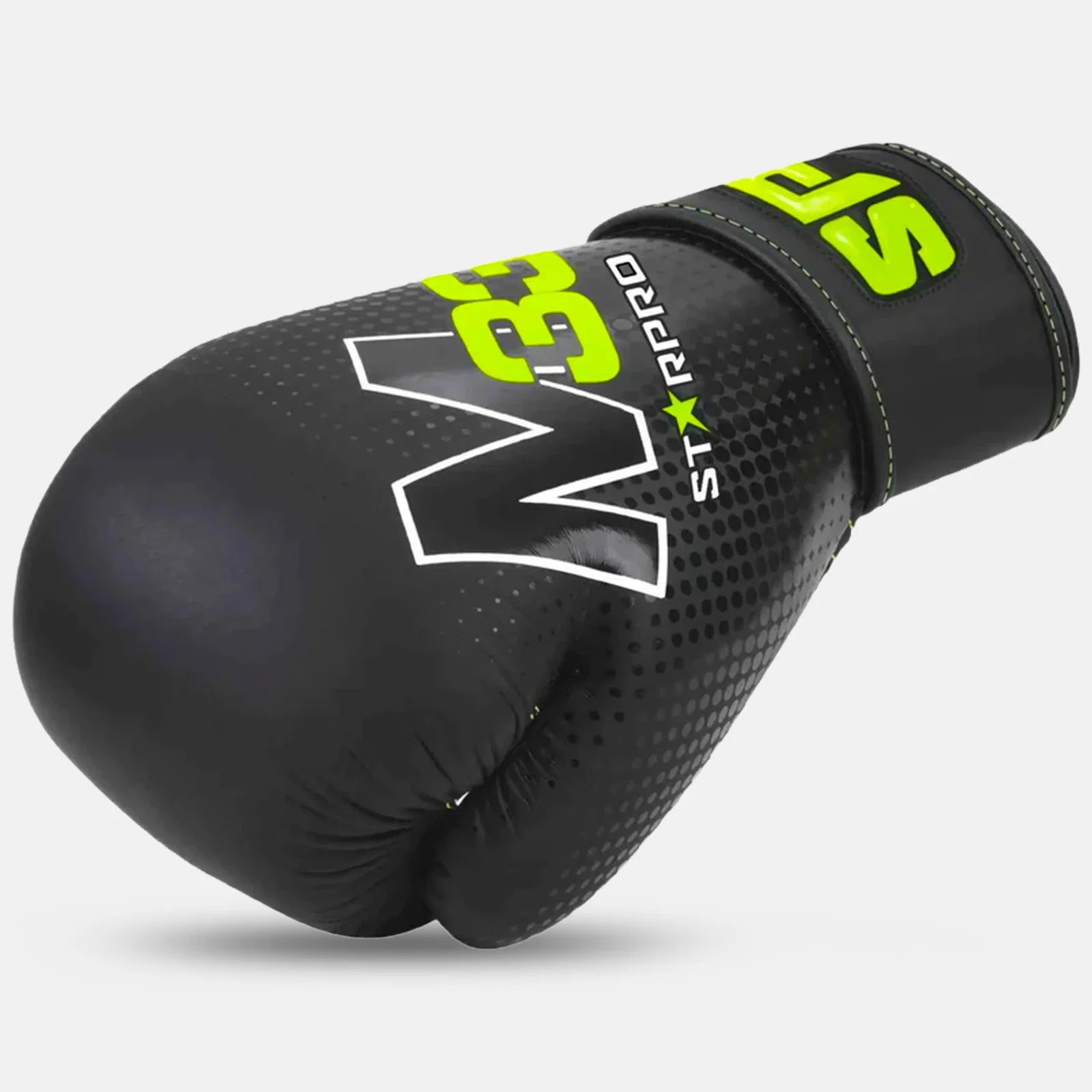 M33 sparring gloves 
Matt Black/Neon Green