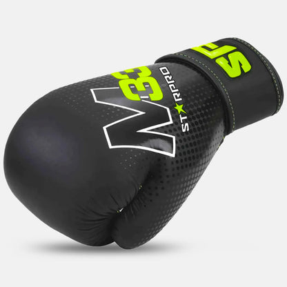 M33 sparring gloves 
Matt Black/Neon Green