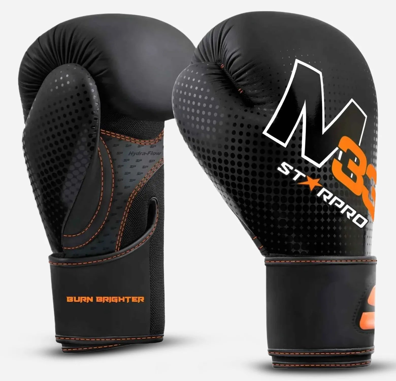 M33 sparring gloves 
Matt Black/Neon Orange
