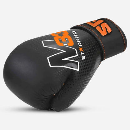 M33 sparring gloves 
Matt Black/Neon Orange