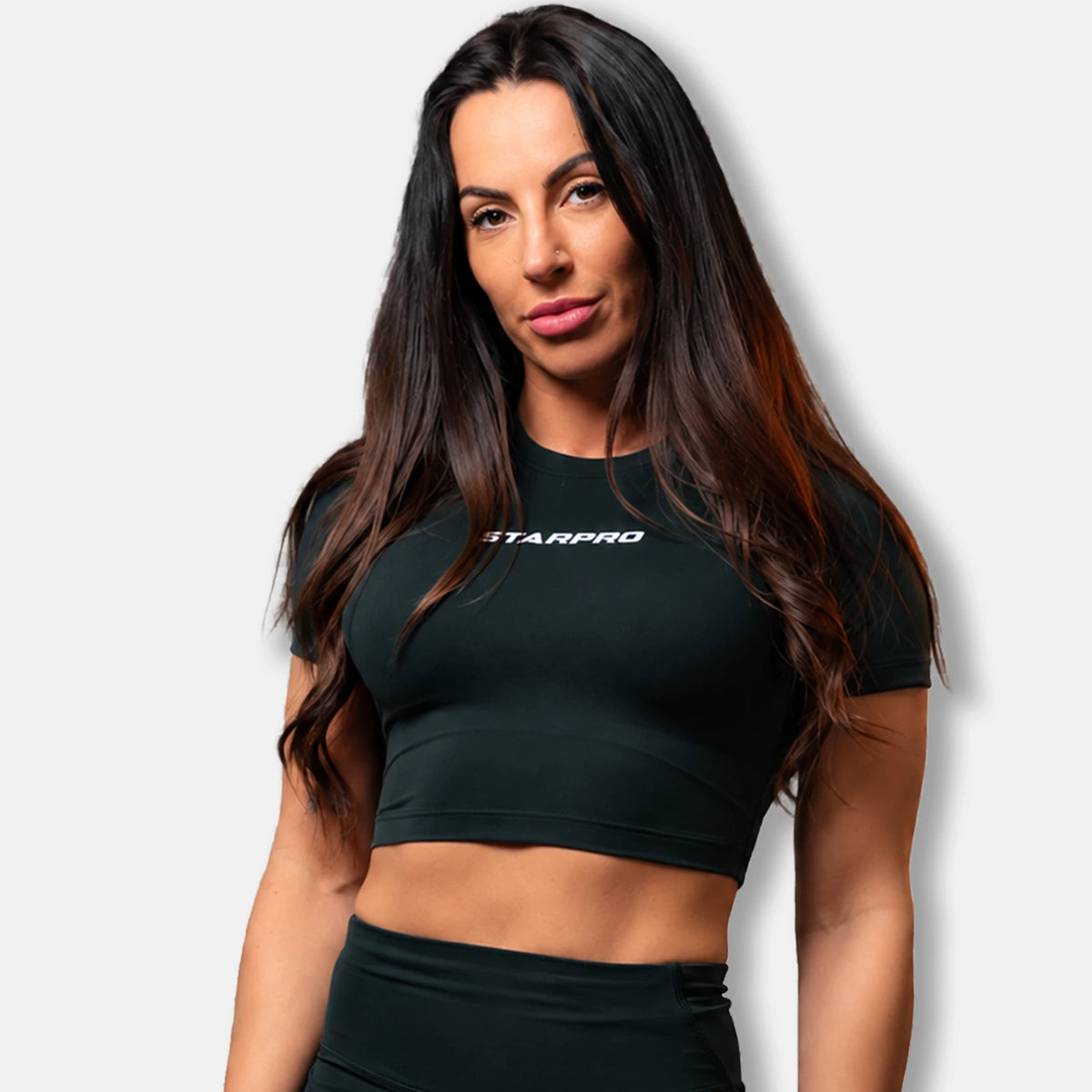 Crop Top Shirt (Women) Black