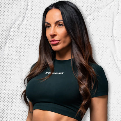 Crop Top Shirt (Women) Black