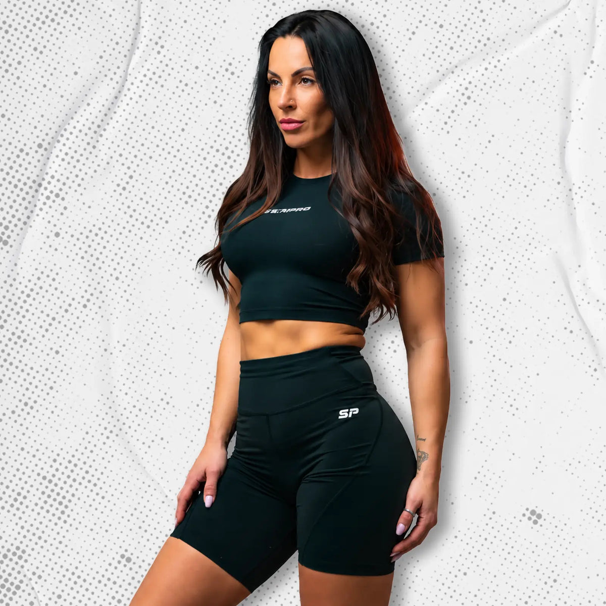 Crop Top Shirt (Women) Black