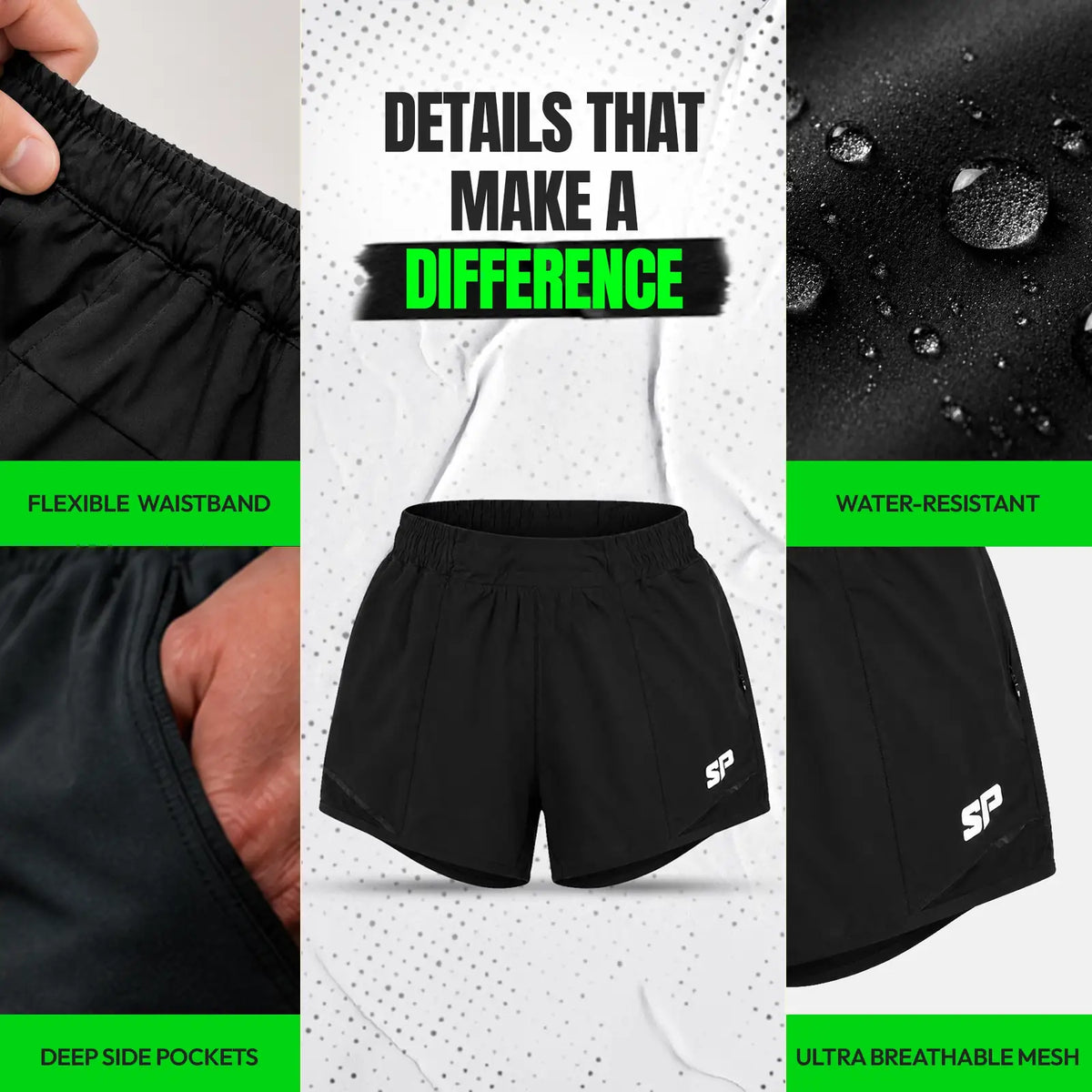 Mens Shorts Black