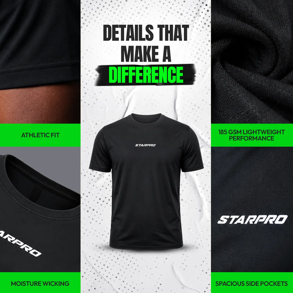 Training T Shirt (Unisex) Black