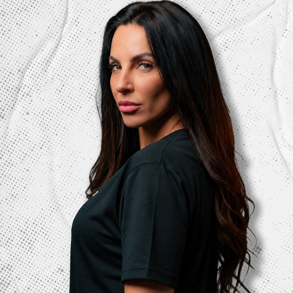 Women Training T Shirt Black