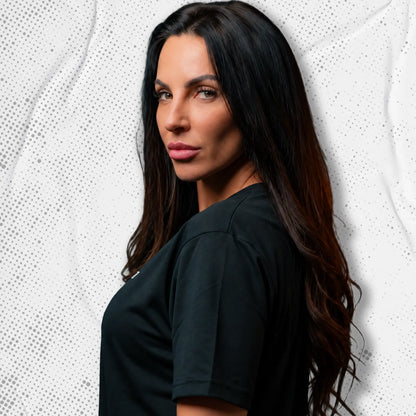 Women Training T Shirt Black