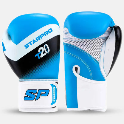 T20 Kids Training Gloves Solar Blue