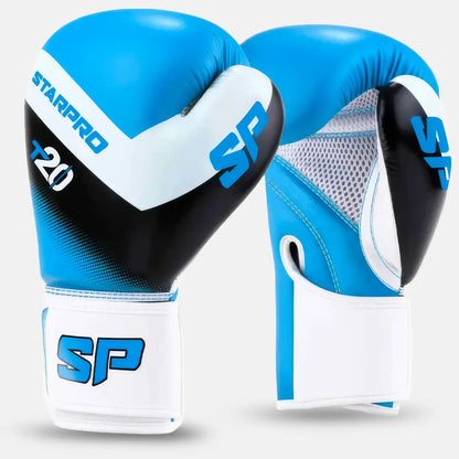 T20 Kids Training Gloves Solar Blue