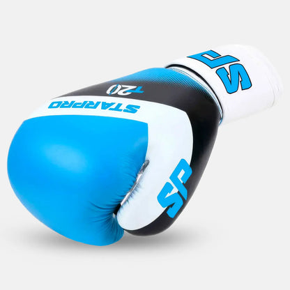 T20 Kids Training Gloves Solar Blue