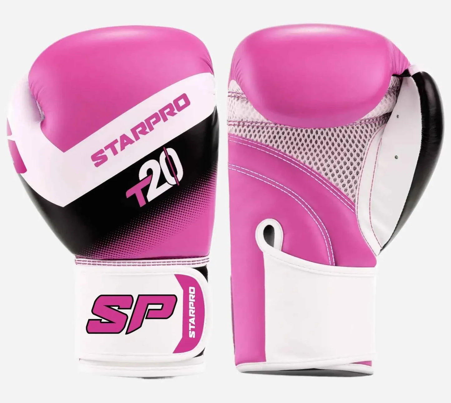 T20 Kids Training Gloves Shock Pink