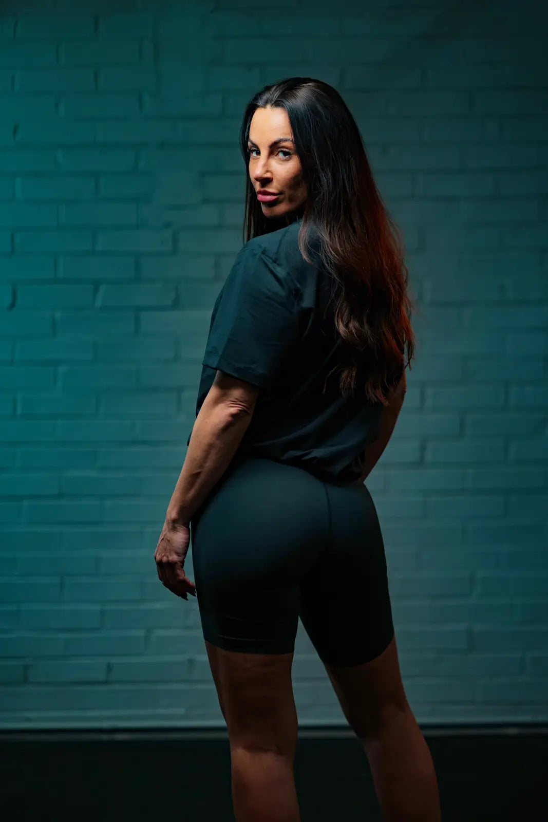 Women Compression Shorts Black