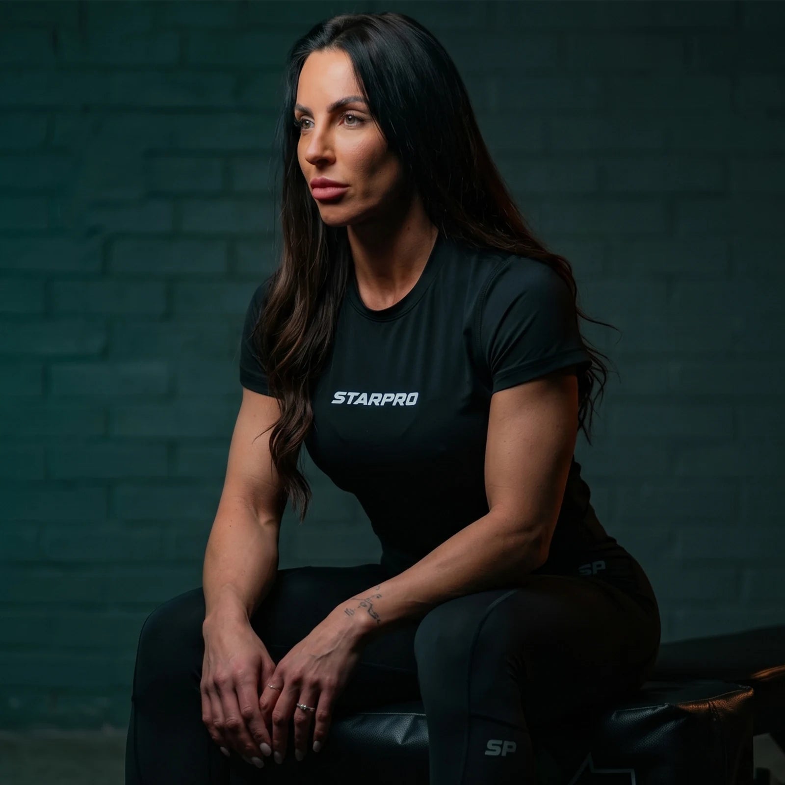Women Training T Shirt Black