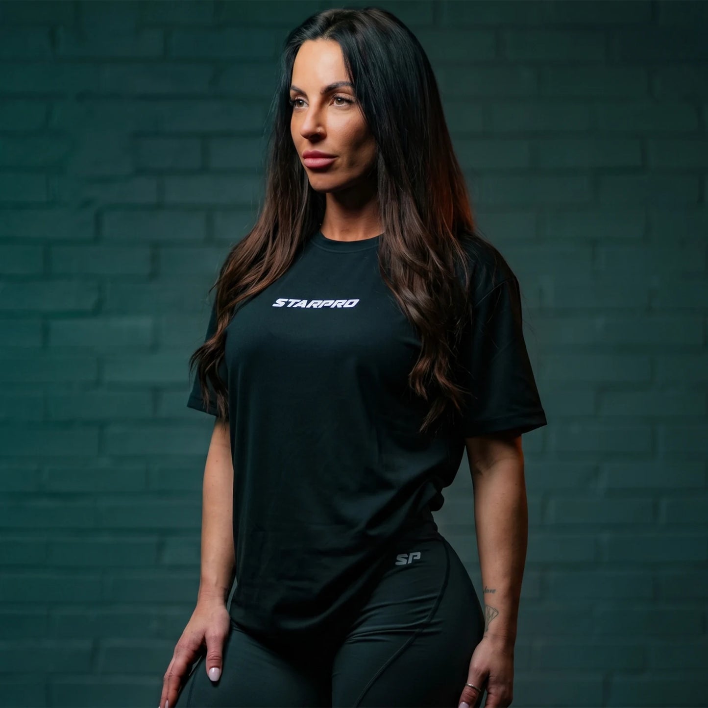 Women Training T Shirt Black