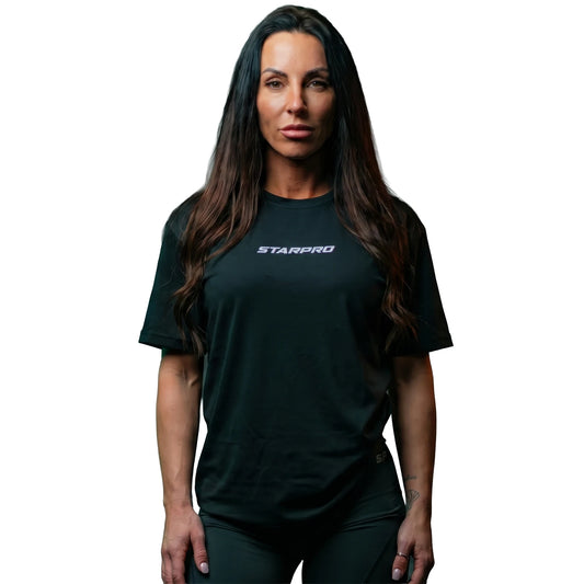 Women Training T Shirt Black